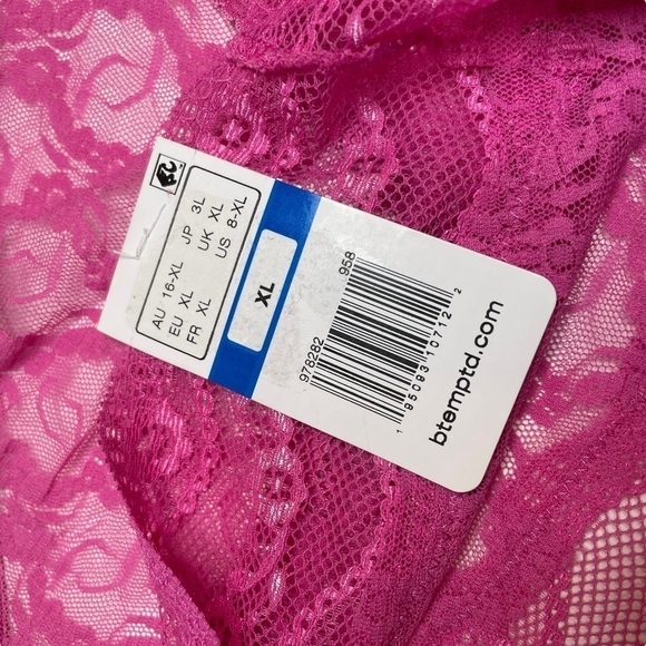 b.tempt’d by Wacoal Lace Kiss Hipster & Calvin Klein Striped Waist Hipster XL - Picture 5 of 12